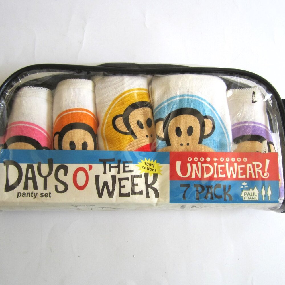 Paul Frank Julius Monkey Days O' The Week Panty Set (Only 5 Inside)